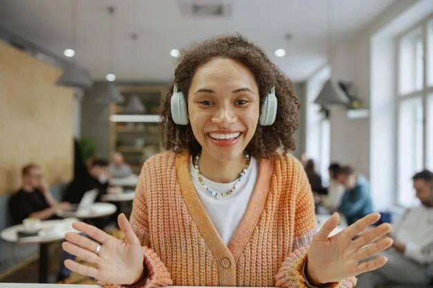 A Gen Z employee engaged in a virtual mentorship session, looking focused while on a video call, highlighting professional development and guidance.