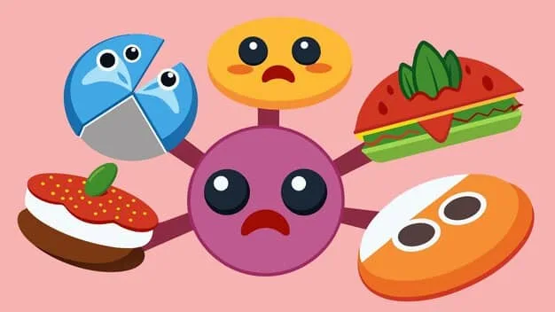 A detailed illustration contrasting different types of infant cries (hunger, pain, tired) with corresponding facial expressions, simplifying complex cues.