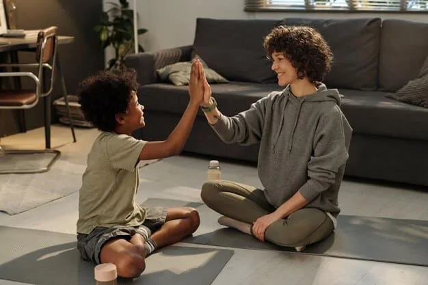 An adult and child engaging in a calm, focused activity together, symbolizing a strong, understanding relationship cultivated through temperamental awareness.