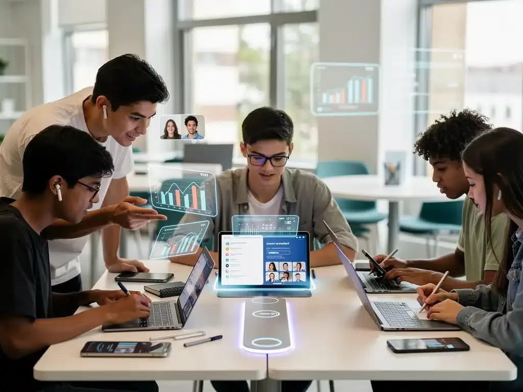 Gen Z students successfully engaging in diverse online learning environments