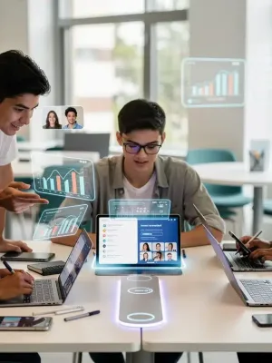 Gen Z students successfully engaging in diverse online learning environments