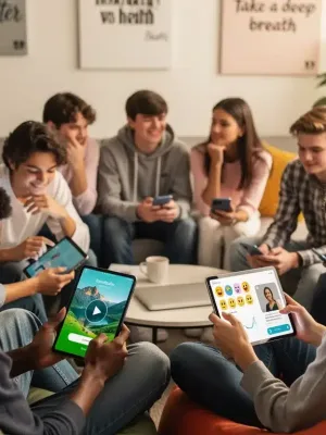 Gen Z using mental health apps on smartphones