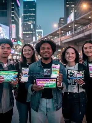 Gen Z activists using digital platforms for social change in 2026