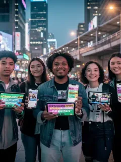 Gen Z activists using digital platforms for social change in 2026