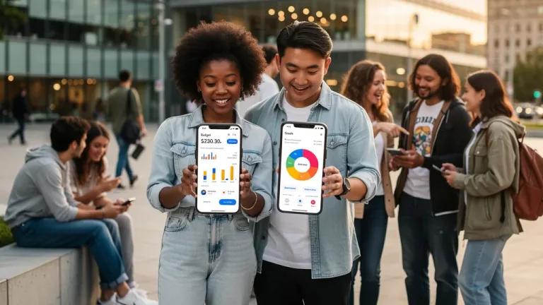 Gen Z individuals openly discussing personal finances and budgeting