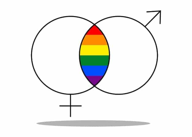 A diagram illustrating different overlapping circles representing race, gender, class, sexuality, and ability, with the intersection of these circles highlighting the unique experiences of individuals at these intersections.
