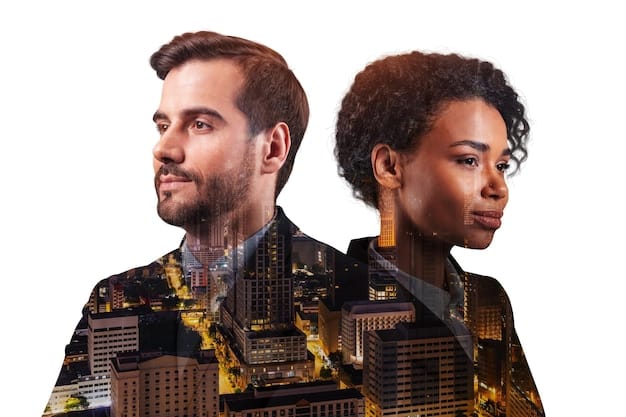 A split image showing two contrasting scenarios: on one side, a company actively participating in a community event and on the other, a company facing protests due to unethical practices. The image highlights the different outcomes of proactive and reactive approaches to social justice.