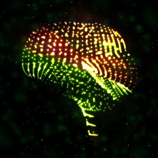 A brain scan highlighting different regions, with some areas brightly lit, symbolizing the active processing of implicit biases. The image conveys the complex neurological nature of these unconscious associations.