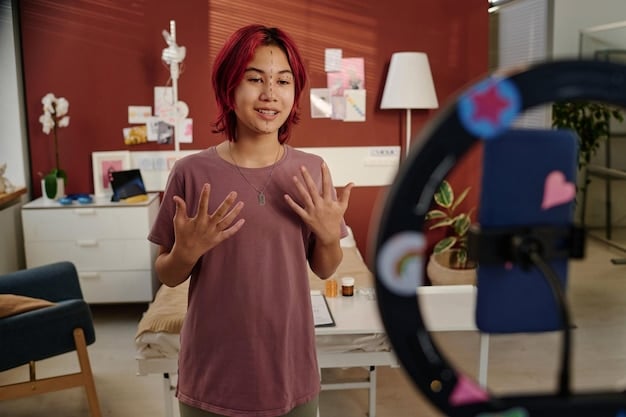 A side-by-side comparison of a human influencer and a virtual influencer, both promoting the same product. Focus on the differences and similarities in their presentation and engagement style.