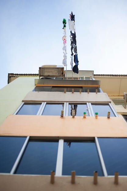 A rooftop solar panel installation on a modern urban home, showcasing an example of sustainable energy solutions integrated into residential architecture.
