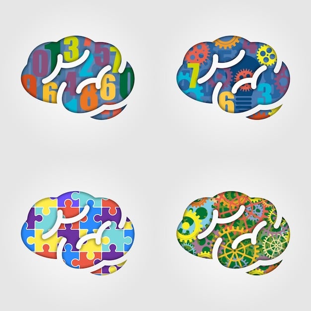 An illustration of a brain with puzzle pieces fitting together, representing the complexity of mental health and the process of understanding and solving mental health challenges.