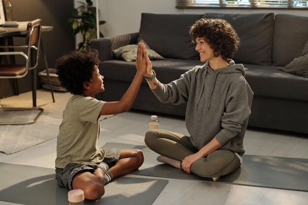 An adult and child engaging in a calm, focused activity together, symbolizing a strong, understanding relationship cultivated through temperamental awareness.