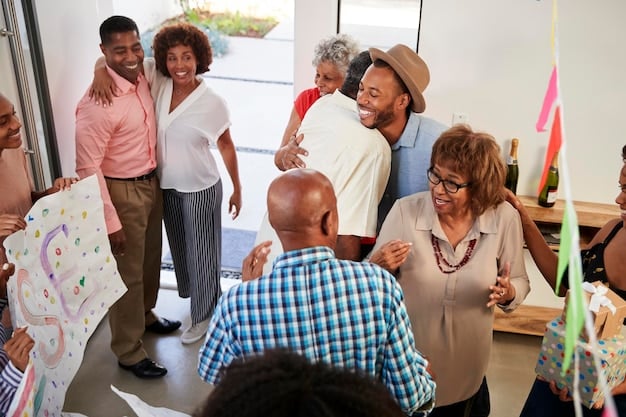 A group of community organizers, diverse in age and ethnicity, passionately discussing policy proposals in a community center, with charts and maps on the wall related to climate impact and equitable resource distribution.