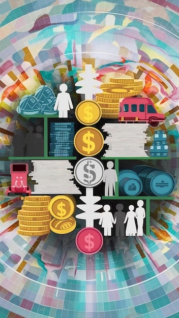 A detailed infographic displaying various financial habits of different generations, with Gen Z's section highlighted, showing their unique saving and spending patterns compared to Millennials, Gen X, and Baby Boomers.