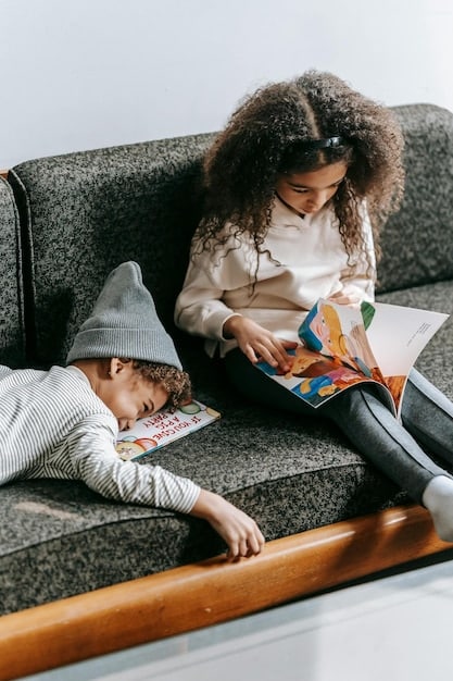 A three-year-old child sitting on a parent's lap, both looking at a colorful pop-up book. The child's finger is tracing words as the parent reads, signifying early literacy and interactive storytelling. The setting should be cozy indoors, perhaps with soft lighting.