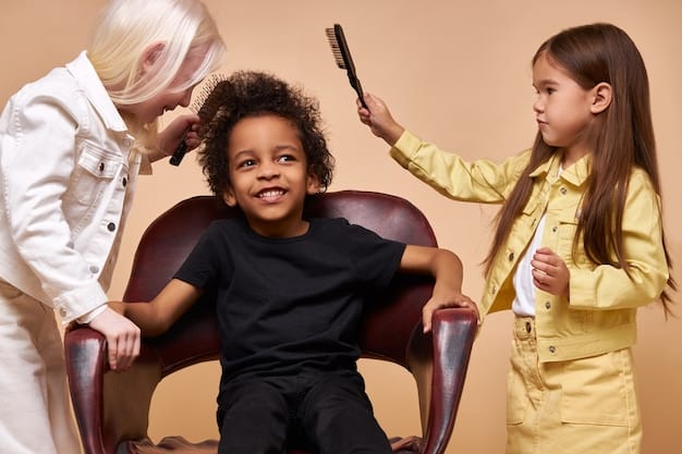 A diverse group of children, each engaging in a different activity, showcasing individual personalities and temperaments. One child might be reading quietly, another laughing boisterously, and another carefully building with blocks.