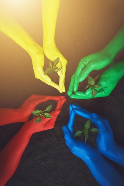 A symbolic image depicting hands of various colors and ages reaching towards a central, glowing light or puzzle piece, representing unity, collaboration, and bridging divides through shared civic purpose.