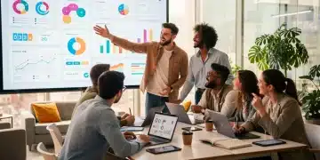 Diverse Gen Z professionals collaborating in a modern, inclusive office environment