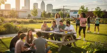 Diverse Gen Z youth building resilience through supportive activities
