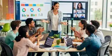 Gen Z students engaged in collaborative classroom learning